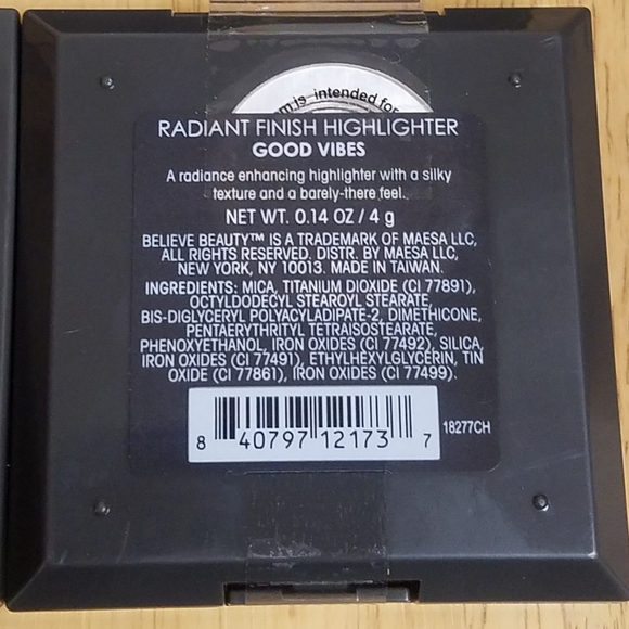 NWT (2) BELIEVE Beauty Radiant Finish Highlighters: Champagne Kiss + Good Vibes! - Picture 12 of 15